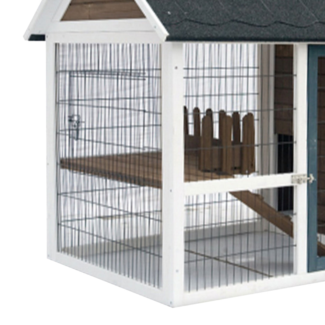 My Backyard Farm 2 Story Bunny Barn with Pull Out Cleaning Tray (Used) - VMInnovations