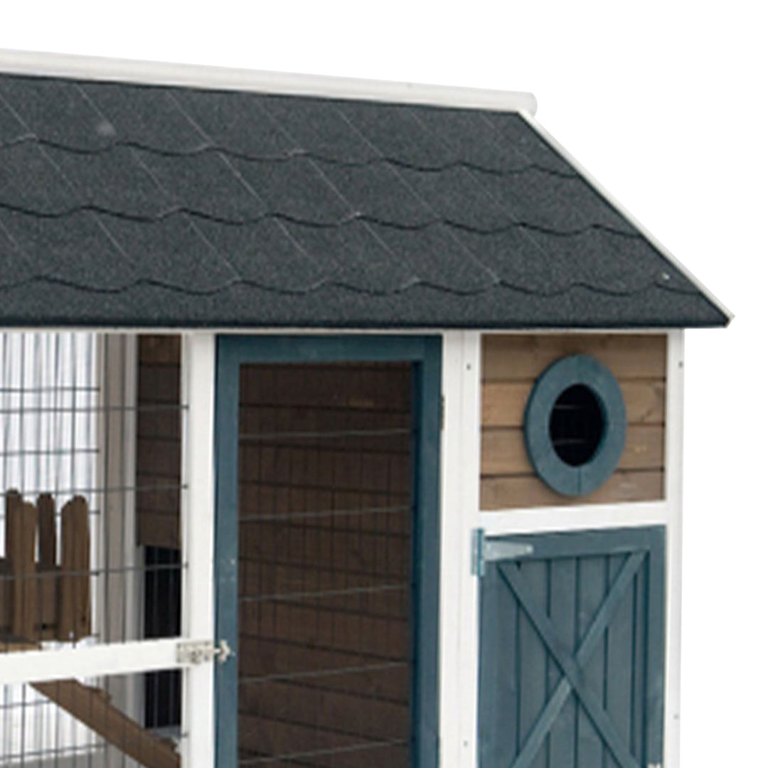 My Backyard Farm 2 Story Bunny Barn with Pull Out Cleaning Tray (Used) - VMInnovations