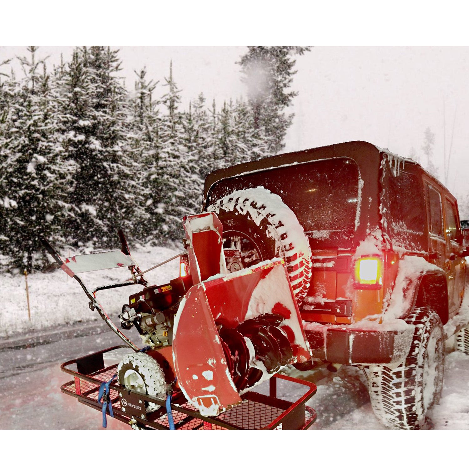Nevlers Folding Hitch Mount Cargo Carrier w/Bag & Accessories (Open Box) - VMInnovations