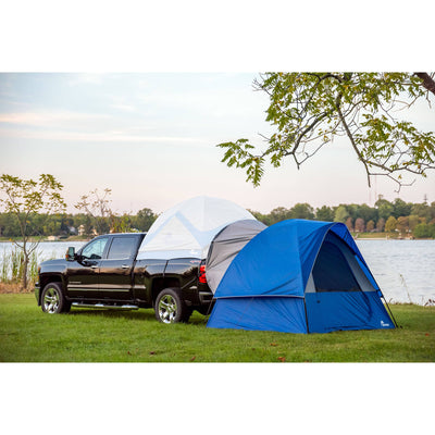 Napier Sportz Link Portable 4 Person Truck Bed Attachment Camping Tent, Blue