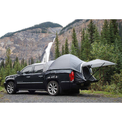Napier Sportz Avalanche Pickup Truck Bed 2 Person Camping Tent with Awning, Gray