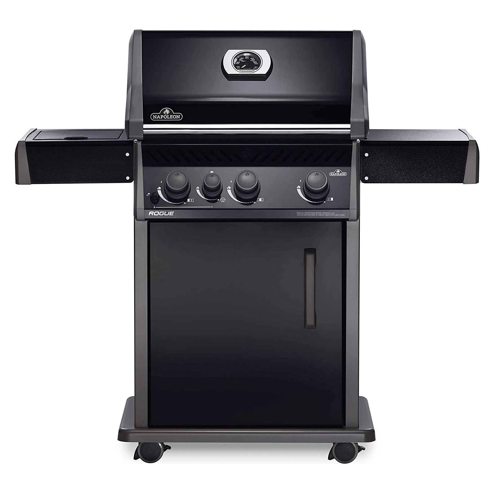 Napoleon Rogue 3 Burner 36000 BTU Propane Gas Grill w/ Side Burners (For Parts)