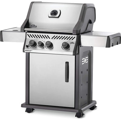 Napoleon Rogue XT 425 51000 BTU Propane Gas Grill w/Side Burner, Silver