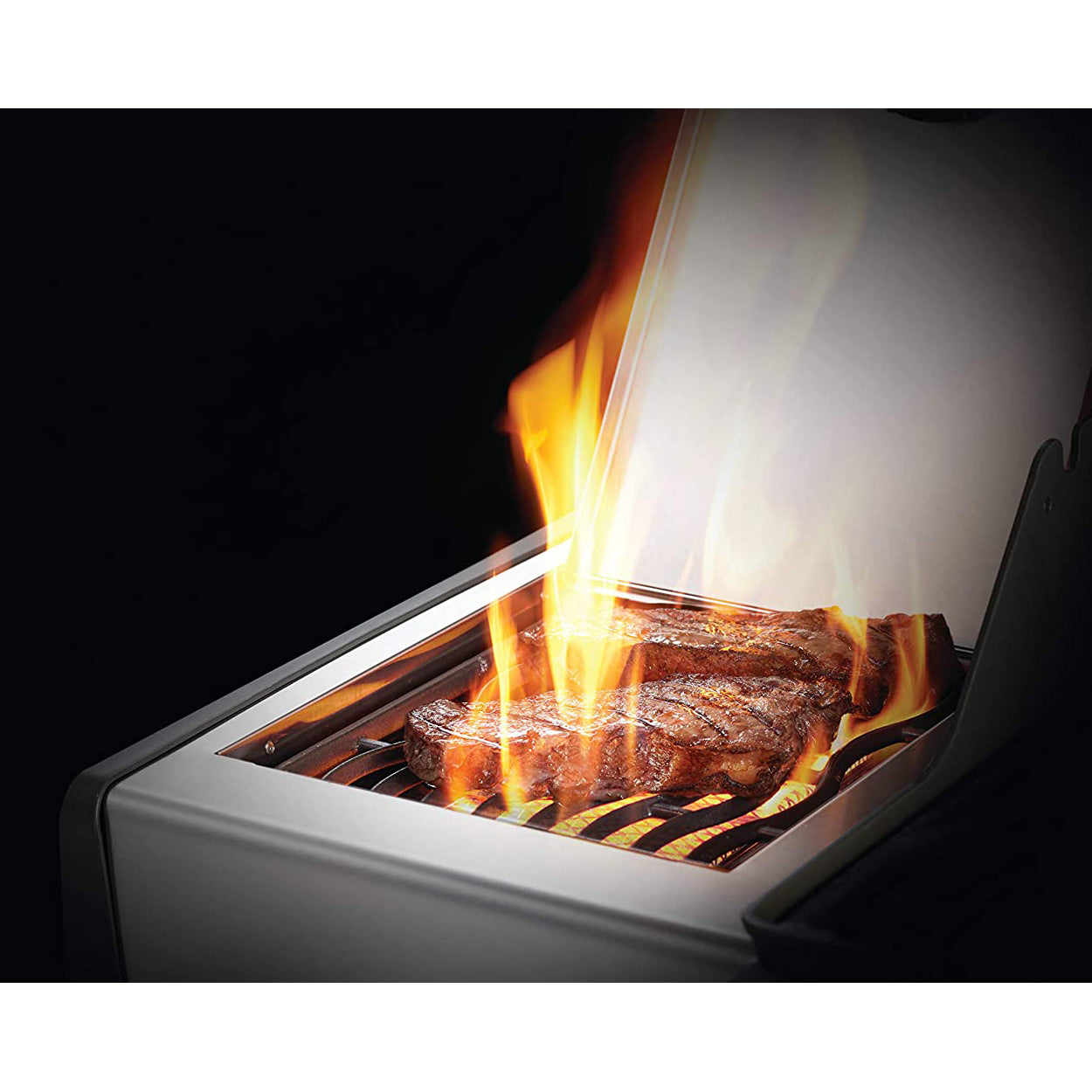 Napoleon Rogue XT 425 51000 BTU Propane Gas Grill w/Side Burner, Silver