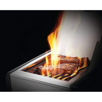 Napoleon Rogue XT 425 51000 BTU Propane Gas Grill w/Side Burner, Silver