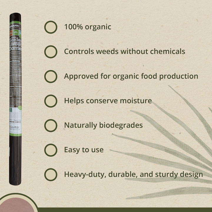 DeWitt 3x300 Ft Natural Biodegradable Paper Mulch Garden Weed Barrier (Open Box) - VMInnovations