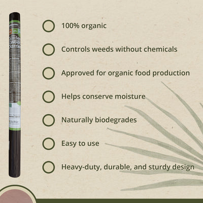 DeWitt 3x300 Ft Natural Biodegradable Paper Mulch Garden Weed Barrier (Open Box) - VMInnovations