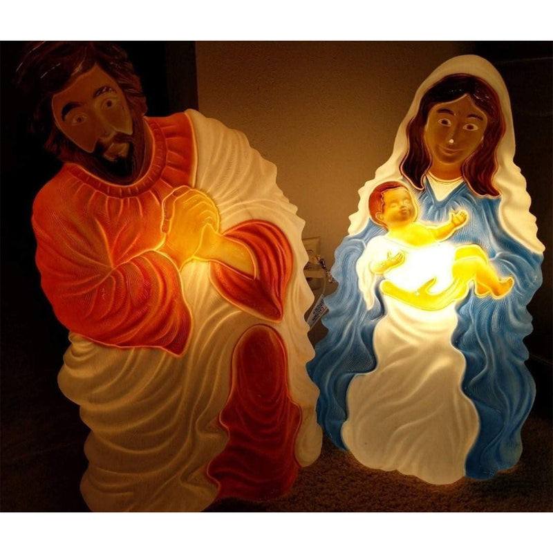Cado 74100 Outdoor Light Up Nativity Set For Christmas Holiday Lawn Decoration
