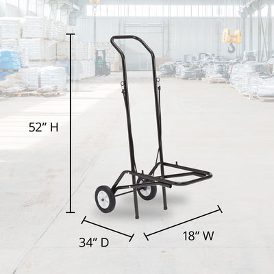 NPS Coated Steel Stackable Chair Dolly For 12 9000 Series Stack Chairs (Used) - VMInnovations