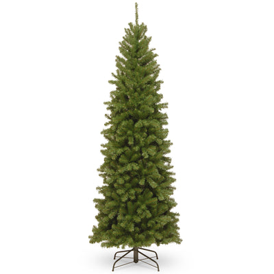 National Tree Company North Valley Spruce 7 Foot Christmas Tree & String Lights