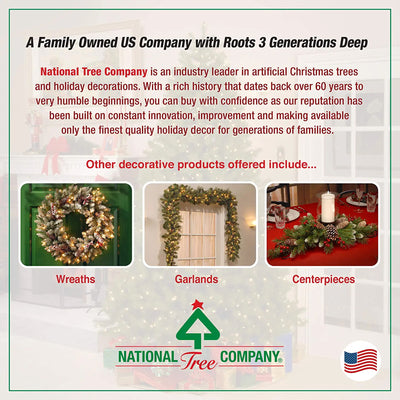 National Tree Company Montgomery 6' Prelit Half Tree 250 Clear Lights (Open Box)