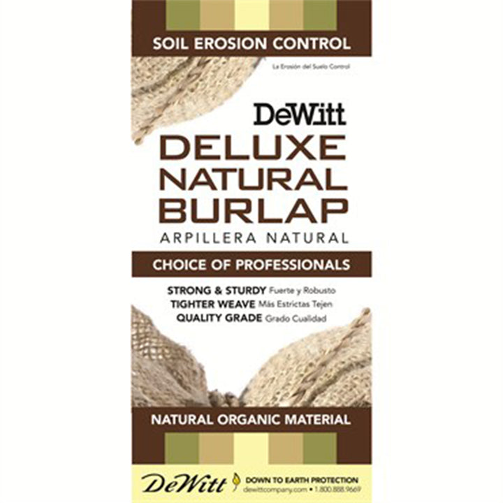 Dewitt 5.5oz 3' x 250' Medium Weave Natural Burlap Cloth Liner for Weed Control