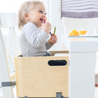 Little Partners MOD Baby Toddler Booster Seat with Cushion, Pears (Open Box)