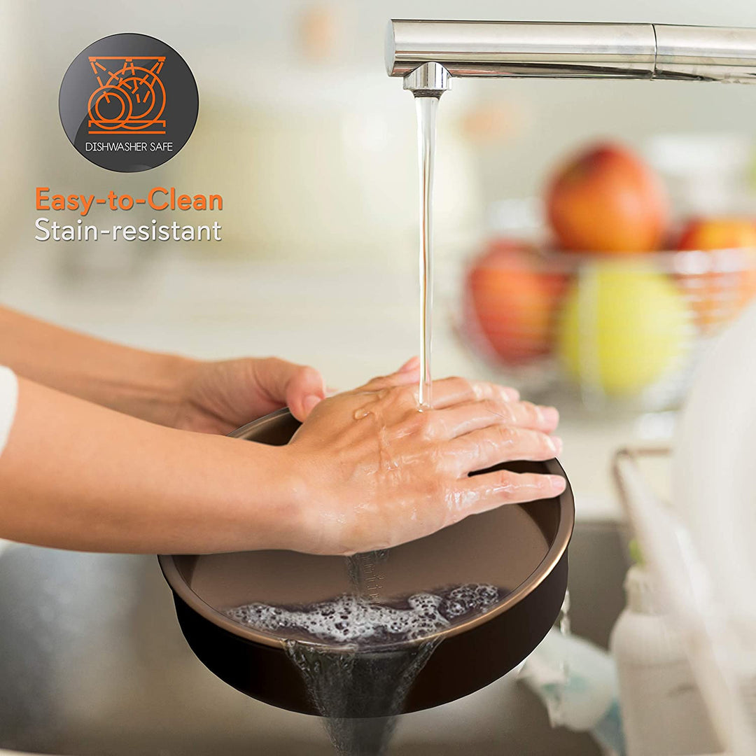 NutriChef Kitchen Oven Non Stick Carbon Steel Tray Sheet 6 Piece Bakeware Set - VMInnovations