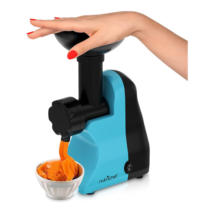 NutriChef Electric Soft Serve and Sorbet Machine Frozen Dessert Maker (Open Box)