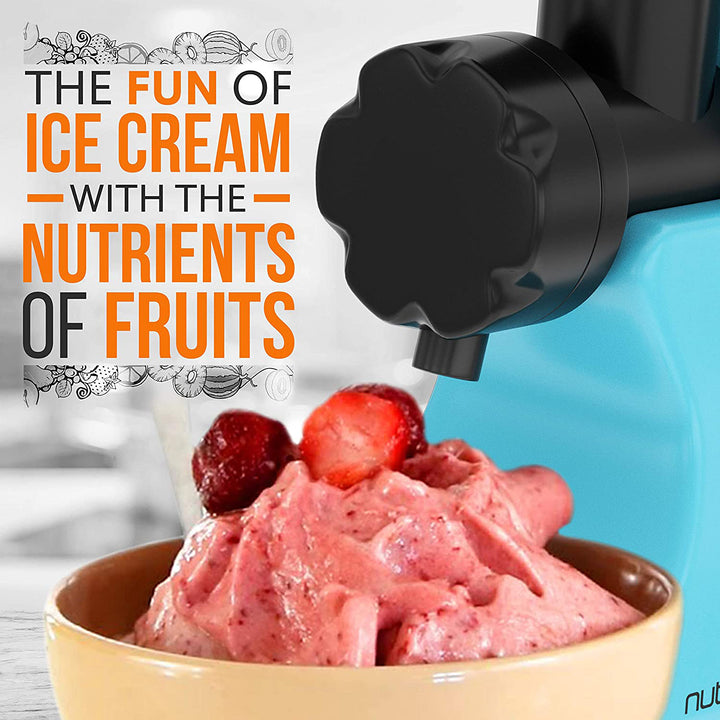 NutriChef Electric Soft Serve and Sorbet Machine Frozen Dessert Maker (Open Box)