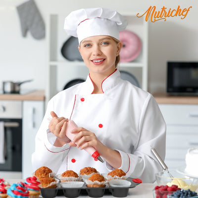 NutriChef Kitchen Deluxe Oven Non Stick Gray Carbon Steel 8 Piece Bakeware Set - VMInnovations