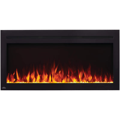 Napoleon NEFL42HI Purview 42 Inch Linear Electric Wall Mount Fireplace w/ Remote