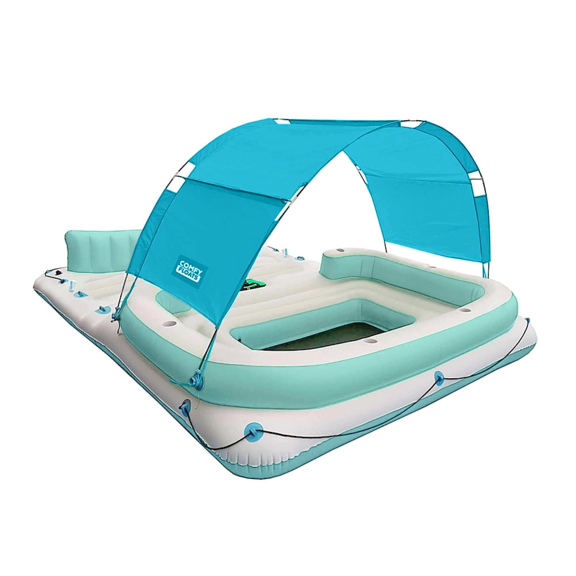 Comfy Floats 13 Foot Misting Party Platform & Comfy Floats Misting Chaise Lounge