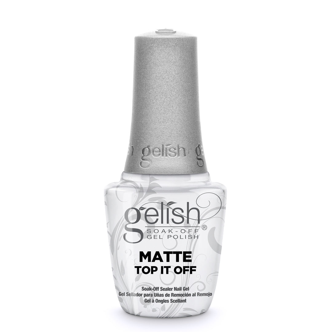 Gelish Matte & Gloss Duo Top It Off Soak Off Gel Nail Polish Sealer Clear Coat