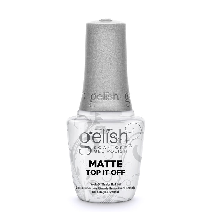 Gelish Matte & Gloss Duo Top It Off Soak Off Gel Nail Polish Sealer Clear Coat