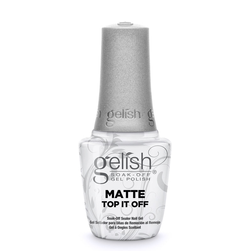 Gelish Matte & Gloss Duo Top It Off Soak Off Gel Nail Polish Sealer Clear Coat