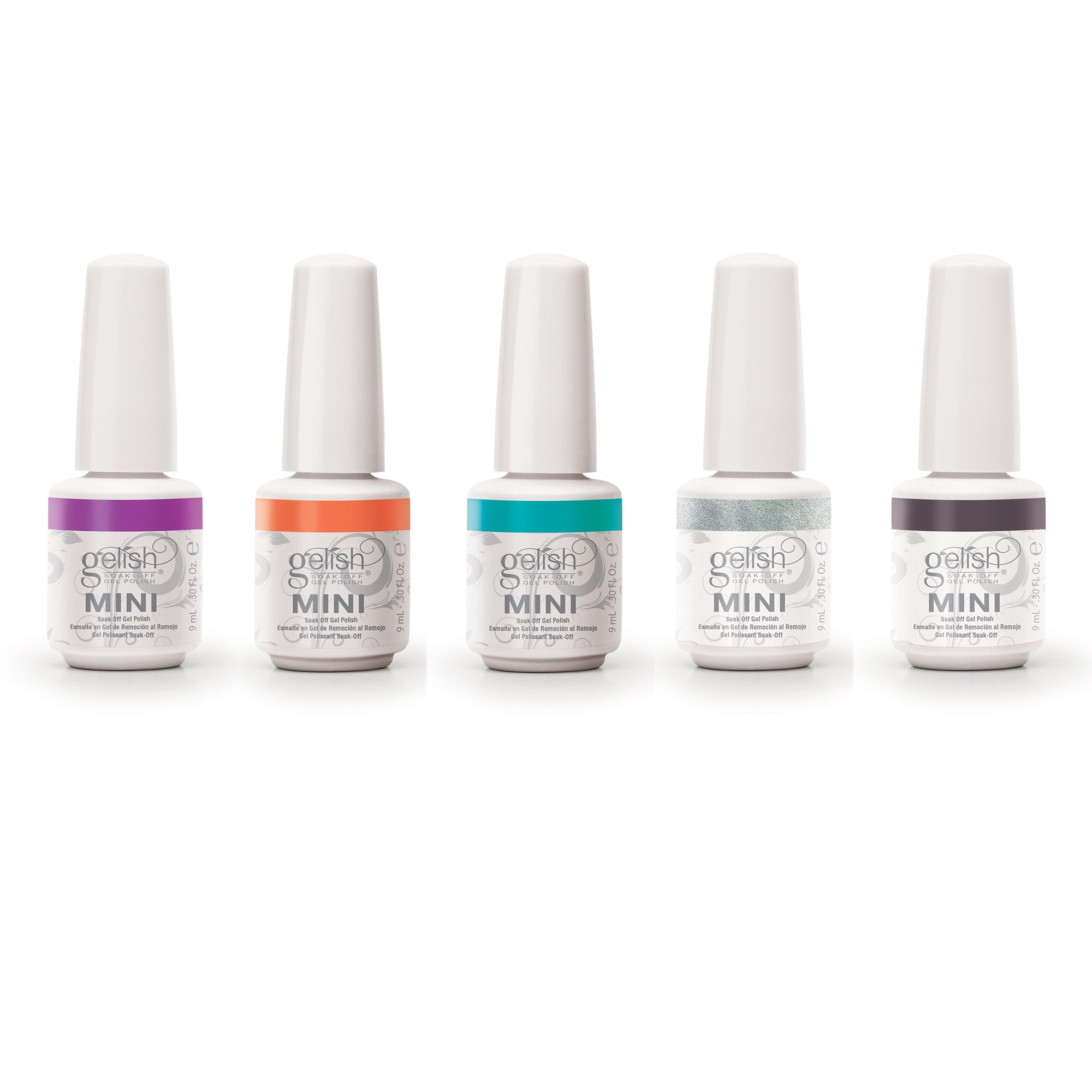 Gelish Gel Polish Basix Care Kit w/ Remover & 11 Soak Off Gel Nail Polish Colors - VMInnovations