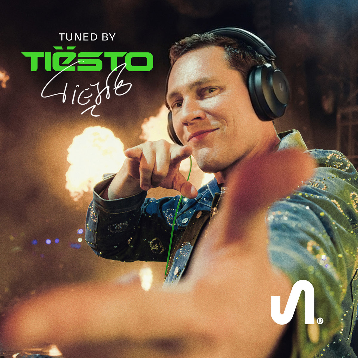 The Next Sound by Tiesto Over-Ear Wireless Noise Cancelling Headphones, MX41H