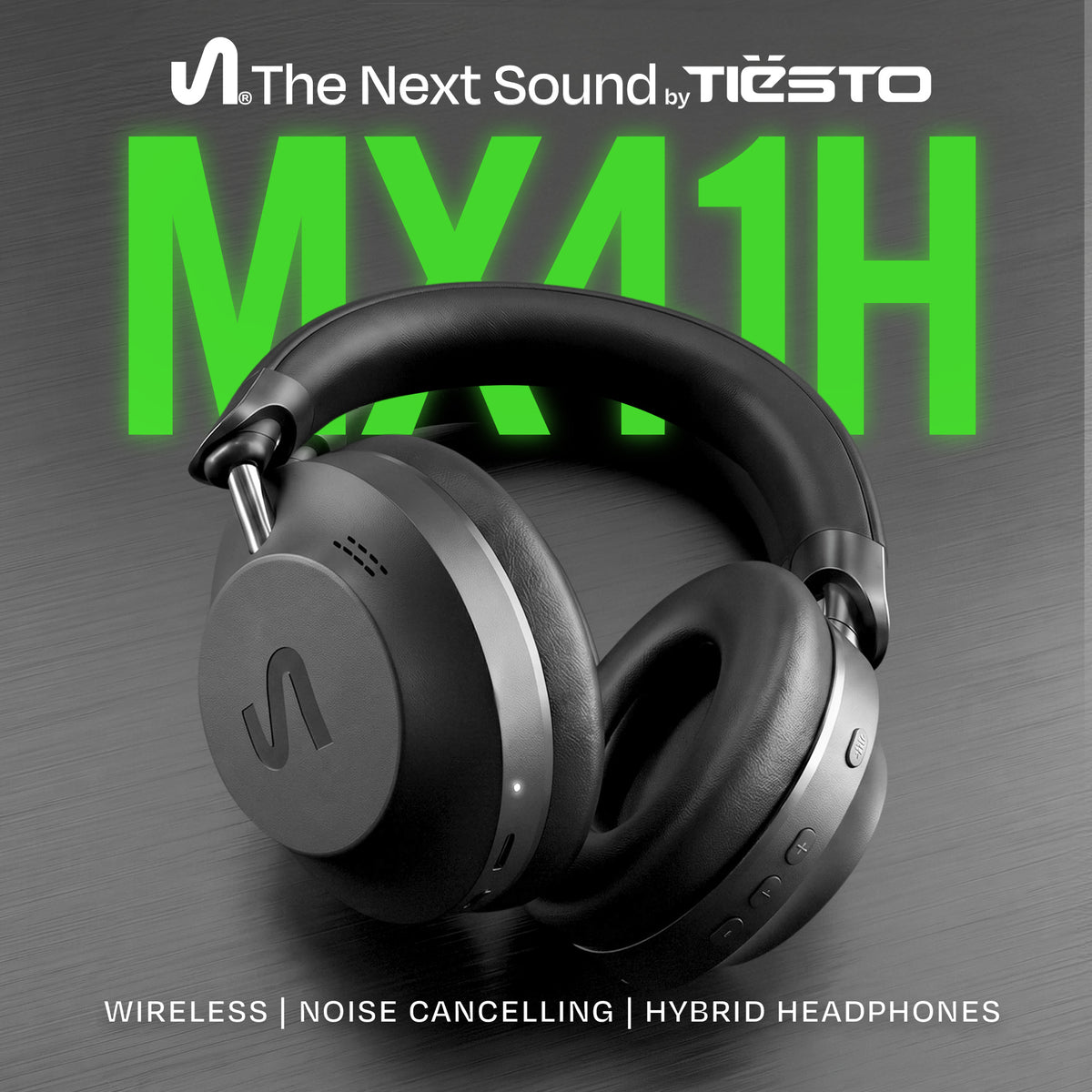 The Next Sound by Tiesto Over-Ear Wireless Noise Cancelling Headphones, MX41H