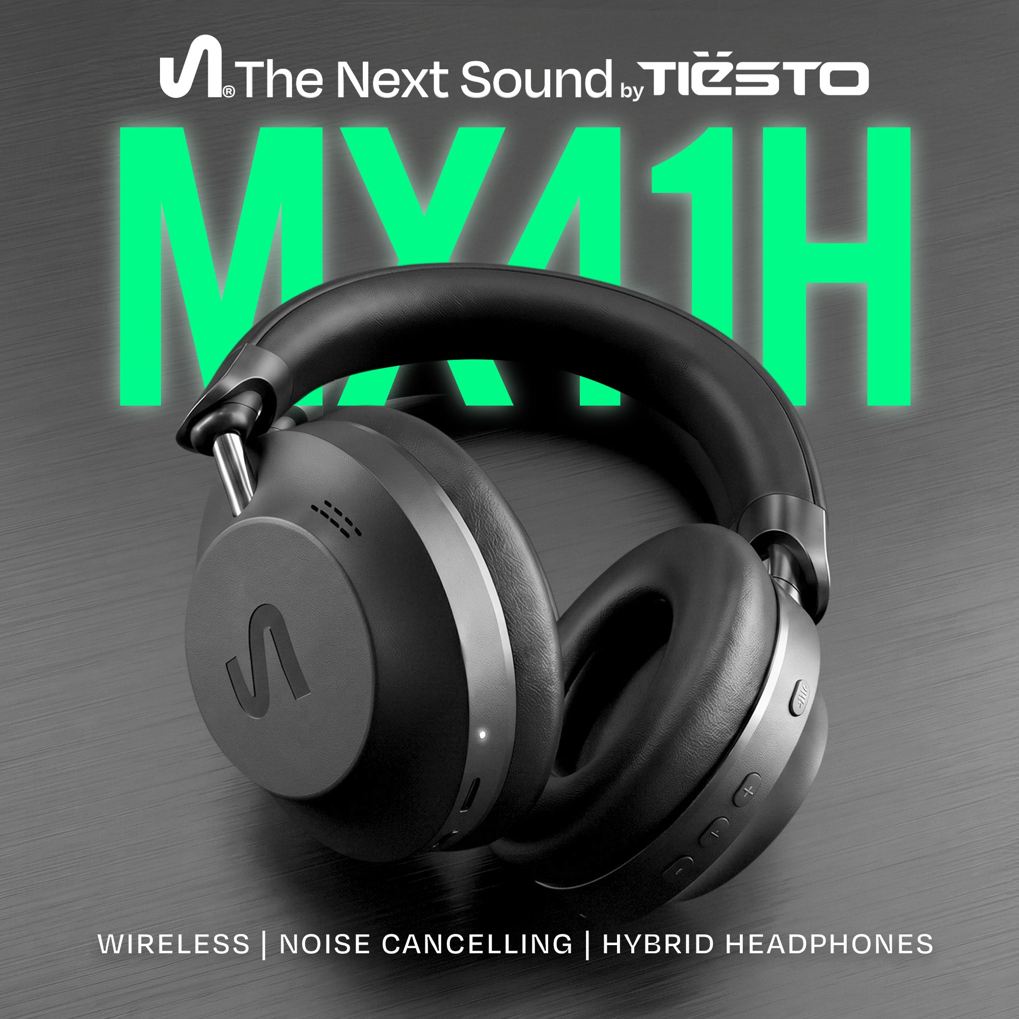 The Next Sound by Tiesto Over-Ear Wireless Noise Cancelling Headphones, MX41H