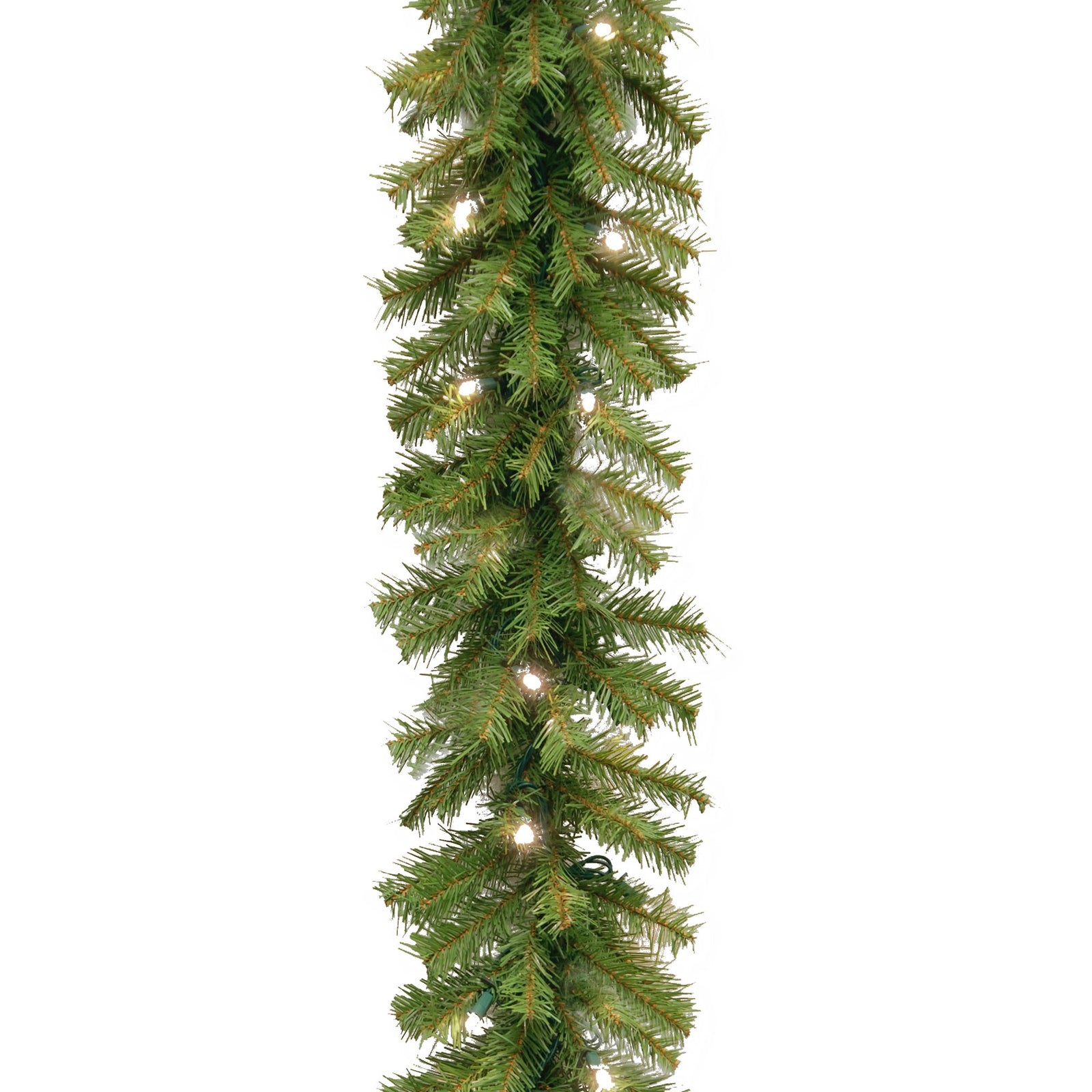 National Tree Company 9 Foot Norwood Fir Prelit Holiday Garland (Open Box) - VMInnovations