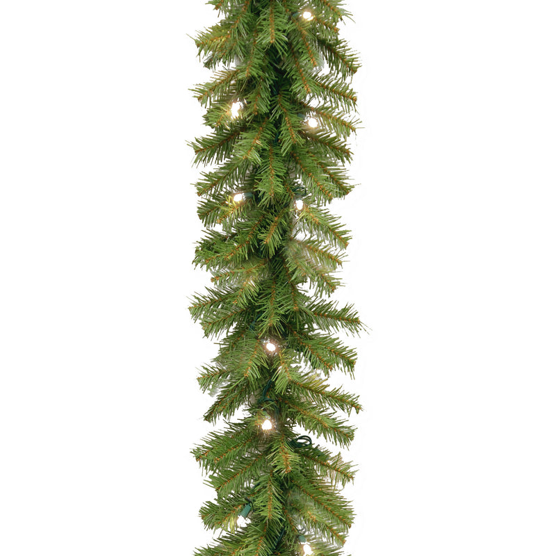 National Tree Company 9 Foot Norwood Fir Prelit Holiday Garland (Open Box)