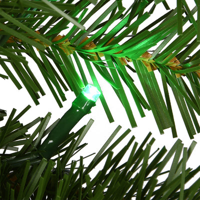 National Tree Company Norwood Fir 9ft Prelit Garland Color LED Lights(Open Box) - VMInnovations