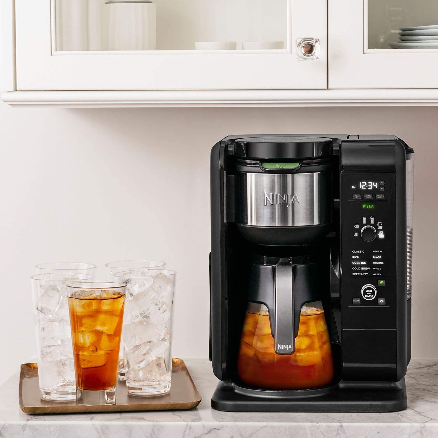 Ninja Intelligent Hot/Cold Brew Tea and Coffee Maker w/ Frother (Open Box)
