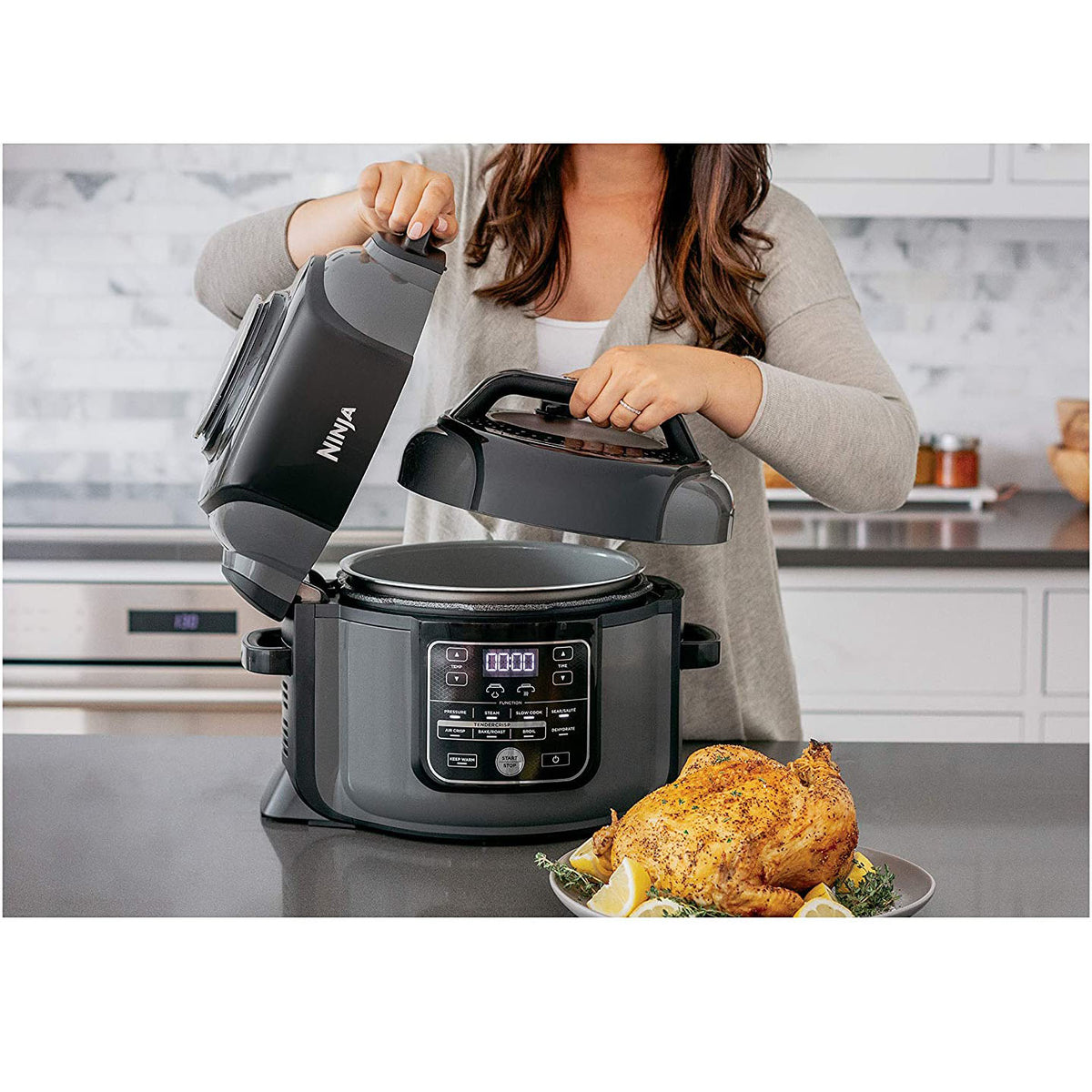 Ninja Foodi Large Multi Function 9-in-1 Home Food Cooker, 6.5 Quarts (Open Box)