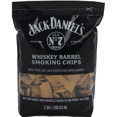 Jack Daniel's Whiskey Barrel Smoking Oak Wood Chips, 180 Cubic Inches (2 Pack)