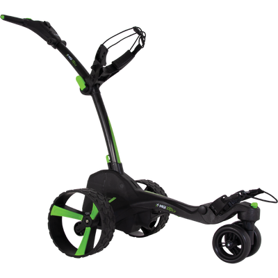 MGI Zip X5 Electric Golf Push Cart Swivel Wheel Caddie with Accessories, Black