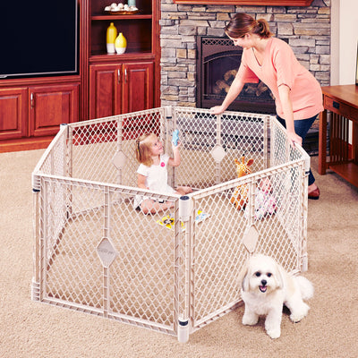 Toddleroo Superyard Indoor Outdoor Plastic Baby Safety Gate & Play Yard (Used)