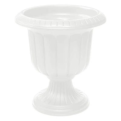 Novelty 19 Inch Outdoor Classic Urn Planter for Small Shrubs or Flowers, White
