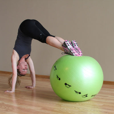 Prism Fitness 75cm/28in Smart Self-Guided Stability Exercise Medicine Ball, Blue - VMInnovations