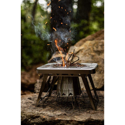 nCamp Universal Portable Stainless Steel Wood Burning Camping Stove (Open Box)