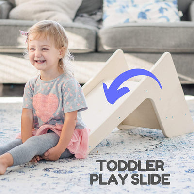 Tottlr All Wooden Toddler Exercise Development Activity Small Slide Play Chair - VMInnovations