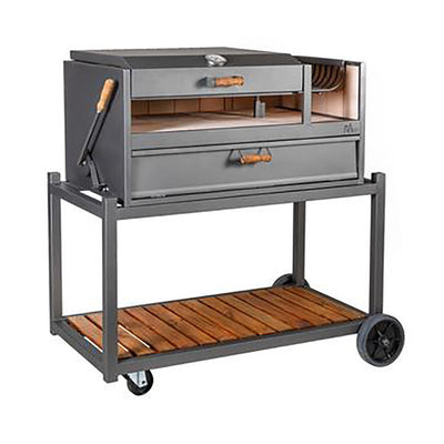 Nuke Delta02  Authentic Argentinian-Style Cooking Charcoal Grill, 40"(For Parts)