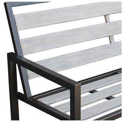 Liberty Garden Garden Furniture Powder Coated Steel Montgomery Bench (Open Box)