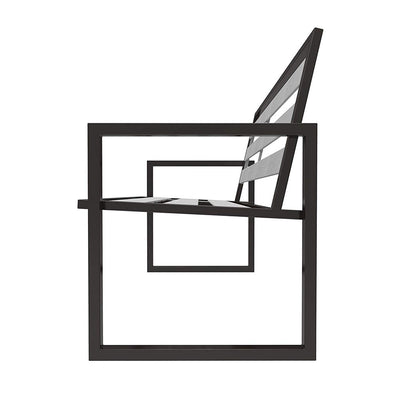 Liberty Garden Garden Furniture Powder Coated Steel Montgomery Bench (Open Box)