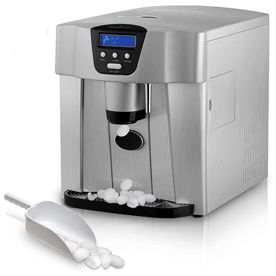 NutriChef Portable Countertop Ice Cube Maker & Water Dispenser Machine (Damaged)