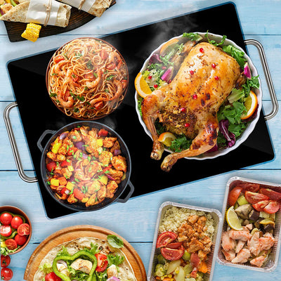 NutriChef Portable 16.5 x 11" Electric Food Warmer Platter Tray Buffet Hot Plate