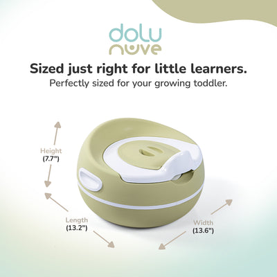 Dolu Nuve Potty Training Seat, Portable Toilet Chair for Kids, (Open Box)