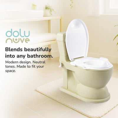 Dolu Nuve Educational XL Potty, Flip-Top Lid for Children 18 Months +(Open Box) - VMInnovations