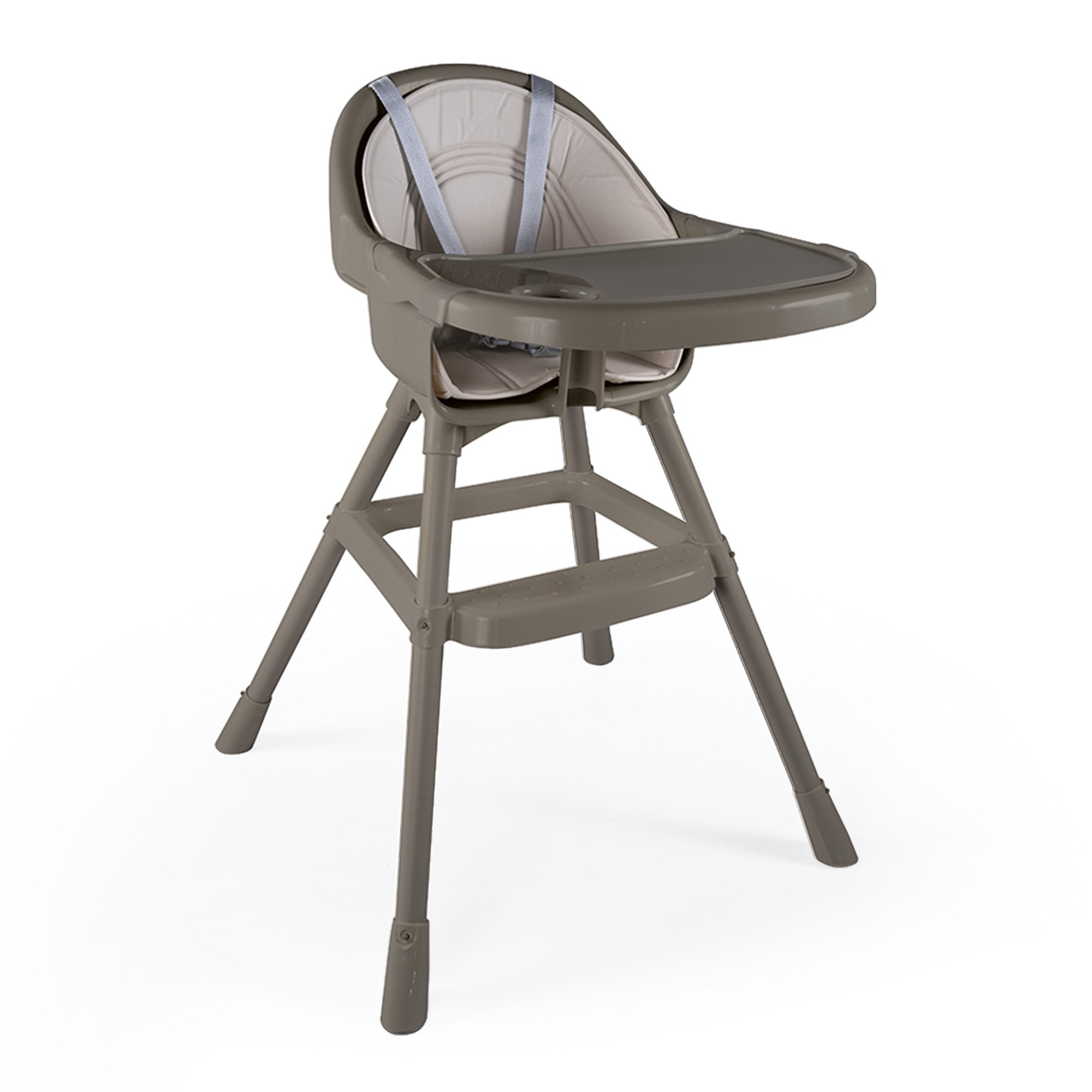 Dolu Nuve Deluxe High Chair for Babies 6+ Months with Removable Tray, Stone Grey - VMInnovations
